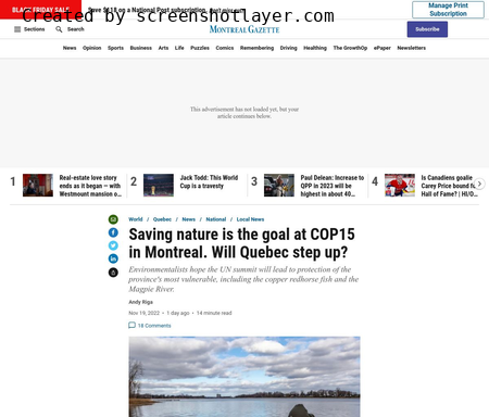 Saving nature is the goal at COP15 in Montreal. Will Quebec step up?